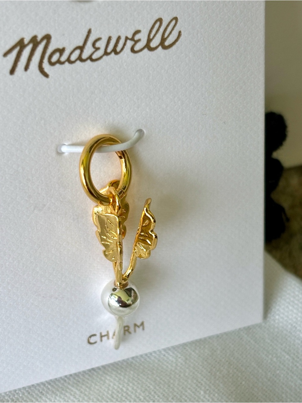 NWT Madewell Charm - Gold & Silver Radish Charm - Picture 3 of 13